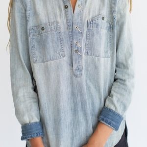 Madewell Tops - Madewell Rivet & Thread Tincup Denim Popover Tunic Madewell Tops - Madewell Rivet & Thread Tincup Denim Popover Tunic